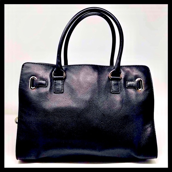 Michael Kors Hamilton Large East West Soft Pebbled Leather Satchel Bag - Picture 3 of 9